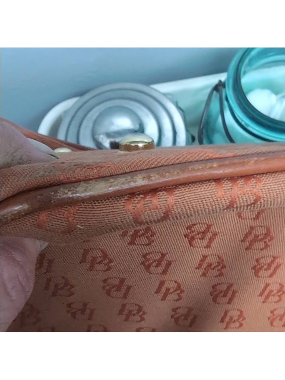 Dooney & Bourke Orange Logo Tote - Picture 13 of 13